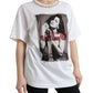 Dolce & Gabbana White Crystal Neckline J.Lo Print T-shirt