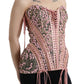 Dolce & Gabbana Silken Pink Bustier Corset Top