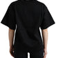 Dolce & Gabbana Black DG Crystal Logo T-shirt