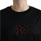 Dolce & Gabbana Black DG Crystal Logo T-shirt