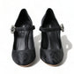 Dolce & Gabbana Black Brocade Mary Janes Heels Pumps Shoes