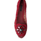 Dolce & Gabbana Elegant Floral Lace Vally Flats