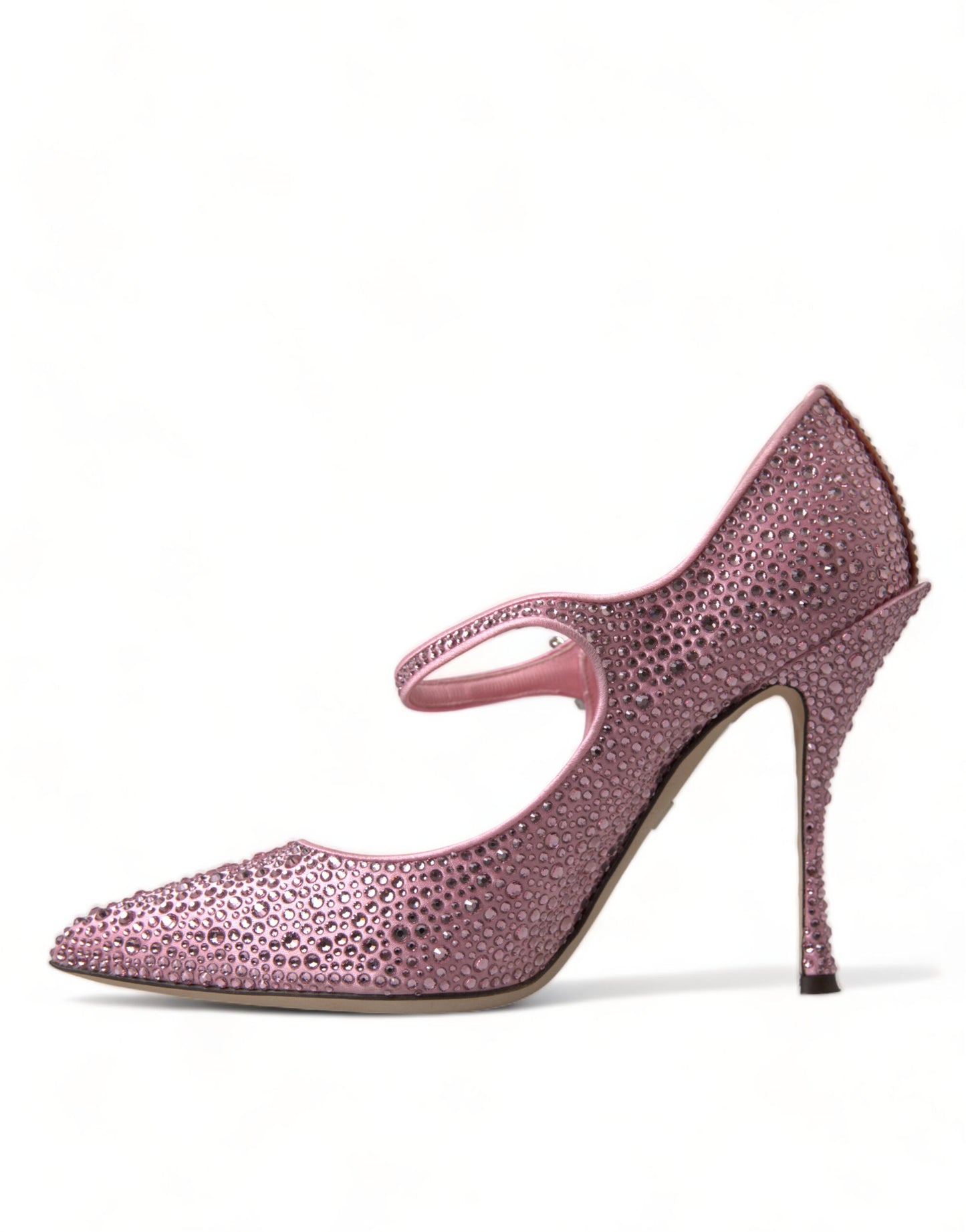 Dolce & Gabbana Pink Strass Crystal Heels Pumps Shoes