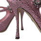 Dolce & Gabbana Pink Strass Crystal Heels Pumps Shoes