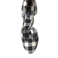 Dolce & Gabbana Black White Gingham Brocade Mary Janes Shoes