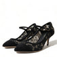 Dolce & Gabbana Black Viscose Taormina Lace Pumps Shoes