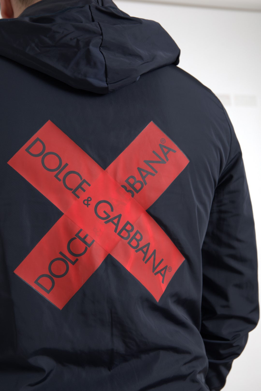 Dolce & Gabbana Blue Logo Zip Hooded Sweatshirt