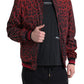 Dolce & Gabbana Red Leopard Bomber Jacket