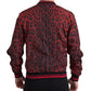 Dolce & Gabbana Red Leopard Bomber Jacket