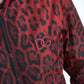 Dolce & Gabbana Red Leopard Bomber Jacket