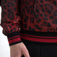 Dolce & Gabbana Red Leopard Bomber Jacket