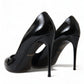 Dolce & Gabbana Black Patent Leather Pumps Heels Shoes