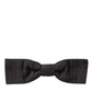 Dolce & Gabbana Brown Fantasy Silk Adjustable Neck Men Papillon Bow Tie