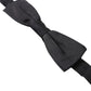 Dolce & Gabbana Black Silk Adjustable Neck Men Papillon Bow Tie