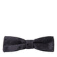 Dolce & Gabbana Blue Polka Dot Silk Adjustable Neck Men Papillon Bow Tie