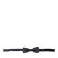 Dolce & Gabbana Dark Gray Silk Adjustable Neck Men Papillon Bow Tie