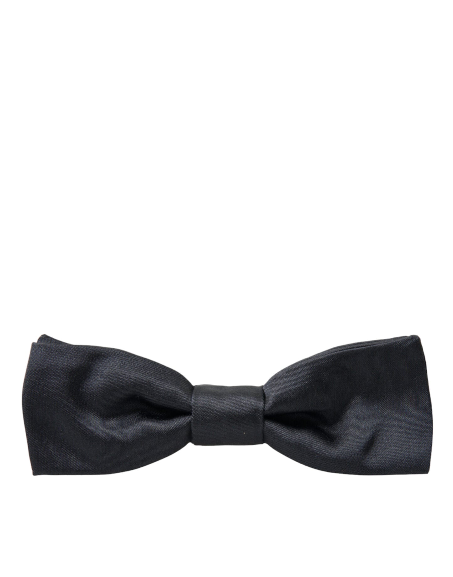 Dolce & Gabbana Dark Gray Silk Adjustable Neck Men Papillon Bow Tie