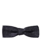 Dolce & Gabbana Blue Polka Dot Silk Adjustable Neck Men Papillon Bow Tie