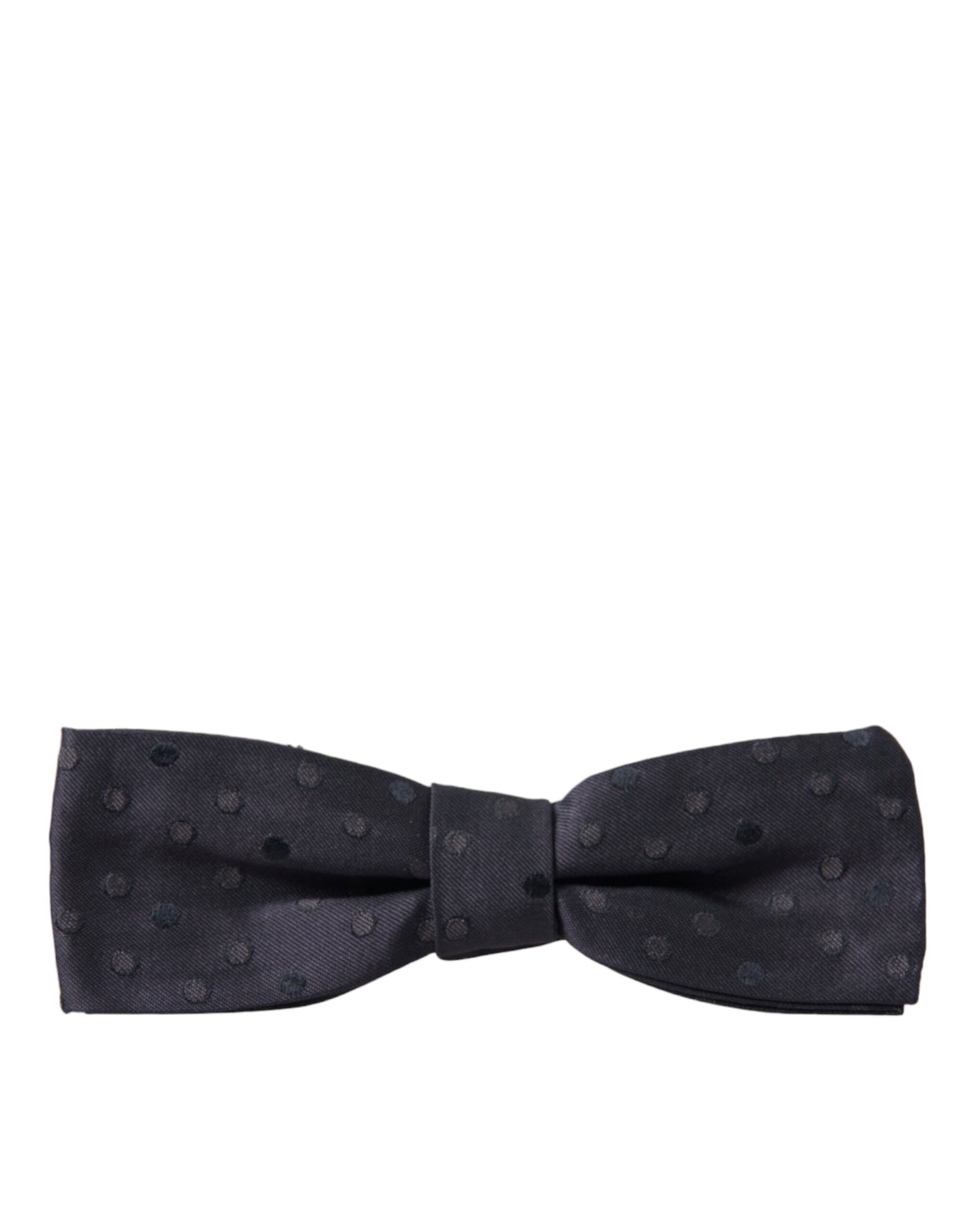 Dolce & Gabbana Blue Polka Dot Silk Adjustable Neck Men Papillon Bow Tie