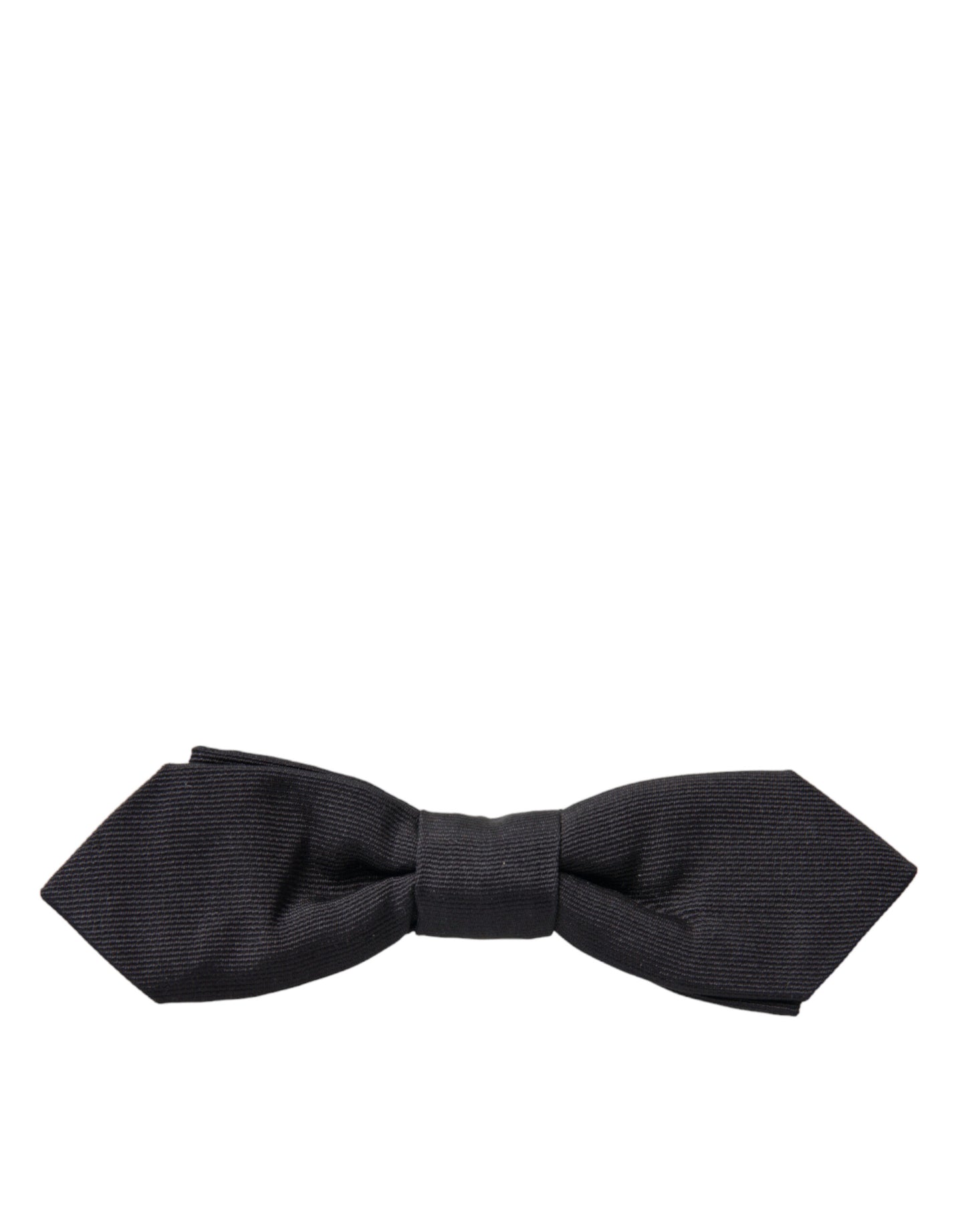 Dolce & Gabbana Black Silk Adjustable Neck Men Papillon Bow Tie