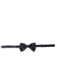 Dolce & Gabbana Blue Silk Adjustable Neck Men Papillon Bow Tie