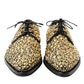 Dolce & Gabbana Black Gold Embellished Derby Dress Shoes