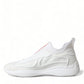 Prada Elevate Your Style with Sleek White Knit Sneakers