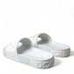 Dolce & Gabbana White Rubber Sandals Slides Beachwear Shoes