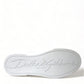 Dolce & Gabbana White Love Patch Portofino Classic Sneakers Shoes