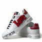 Dolce & Gabbana White Love Patch Portofino Classic Sneakers Shoes