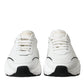 Dolce & Gabbana White Black Low Top Daymaster Sneakers Shoes