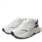 Dolce & Gabbana White Black Low Top Daymaster Sneakers Shoes