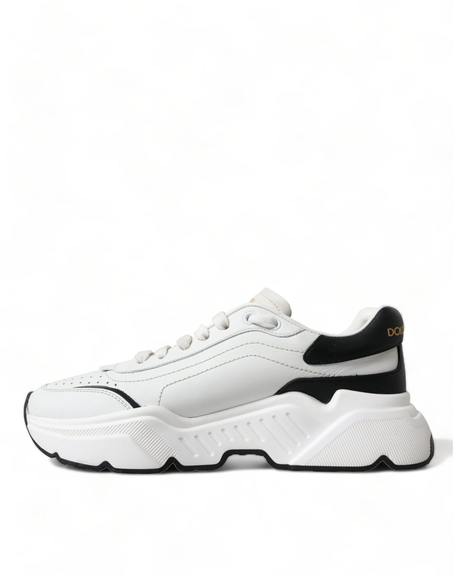 Dolce & Gabbana White Black Low Top Daymaster Sneakers Shoes