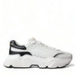 Dolce & Gabbana White Black Low Top Daymaster Sneakers Shoes