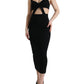 Dolce & Gabbana Stunning Black Cutout Bodycon Dress