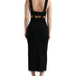 Dolce & Gabbana Stunning Black Cutout Bodycon Dress