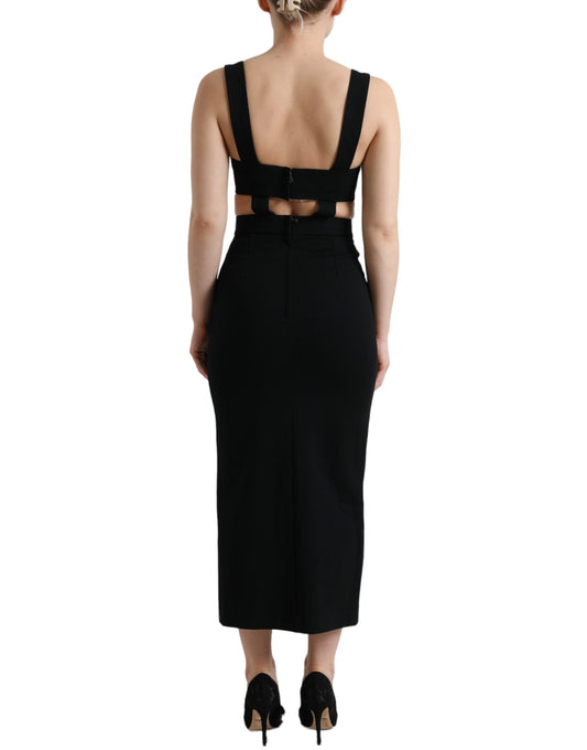 Dolce & Gabbana Stunning Black Cutout Bodycon Dress