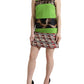 Dolce & Gabbana Apple Green Multicolor Sleeveless Shift Dress