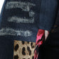 Dolce & Gabbana Multicolor Patchwork GRACE Skinny Denim Jeans