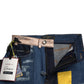 Dolce & Gabbana Multicolor Patchwork GRACE Skinny Denim Jeans