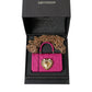 Dolce & Gabbana Pink Silicone Devotion Heart Bag Gold Chain Airpods Case