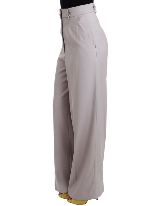 Cavalli Gray high waist pants