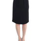 Cavalli Black wool pencil skirt