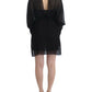 Cavalli Black long sleeve silk dress