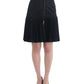 Cavalli Black Pleated Laced Skirt