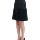 Cavalli Black Pleated Laced Skirt