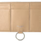 Dolce & Gabbana Beige Leather Shoulder Cardholder Shoulder Strap Wallet