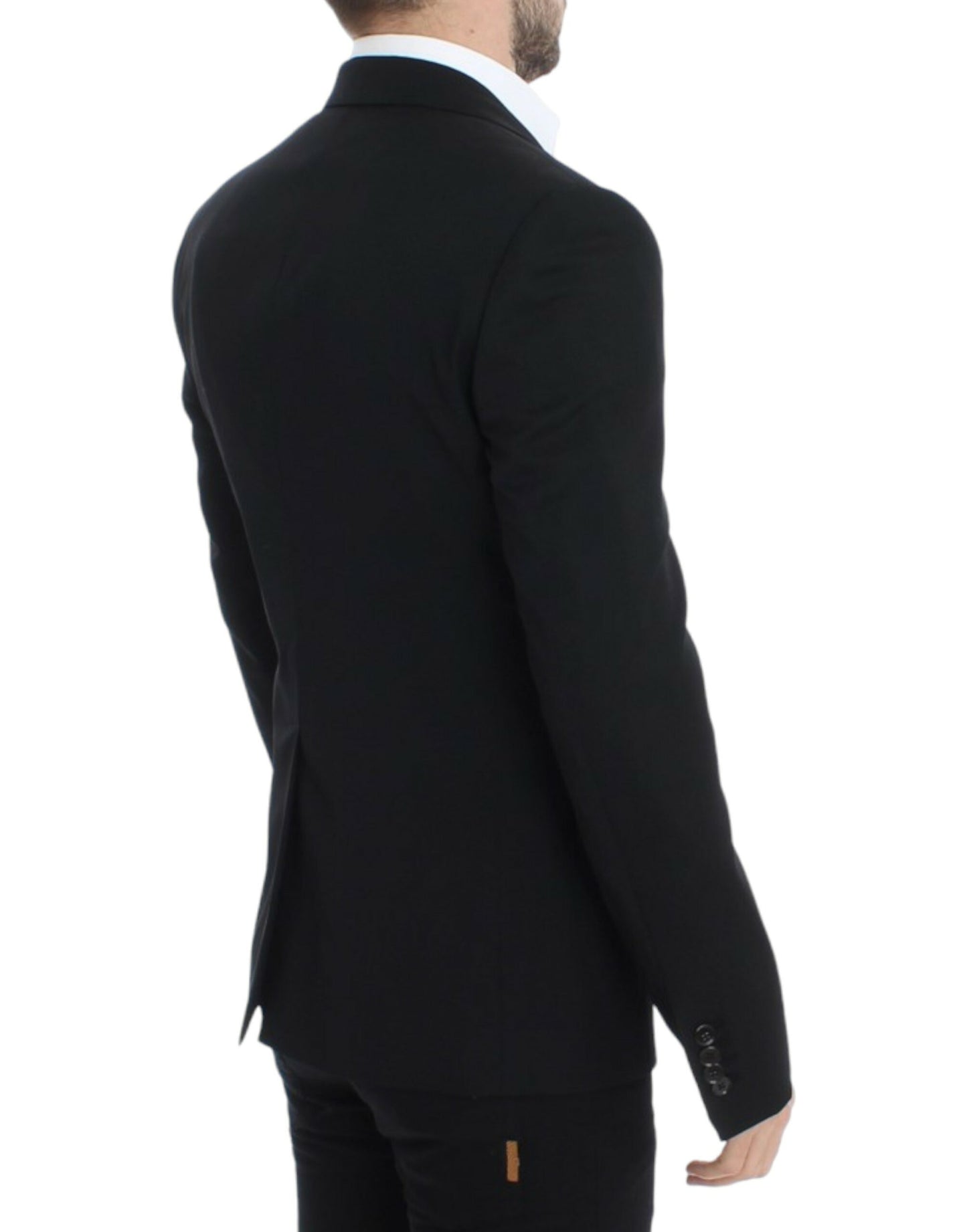 Dolce & Gabbana Black wool slim fit blazer