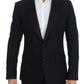 Dolce & Gabbana Black wool silk SICILIA blazer