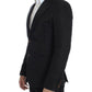 Dolce & Gabbana Black silk slim fit blazer